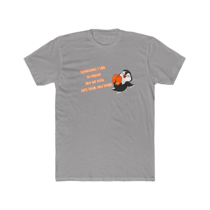 Funny Penguin Unisex Cotton Crew Tee - Perfect for Casual Wear & Gifts