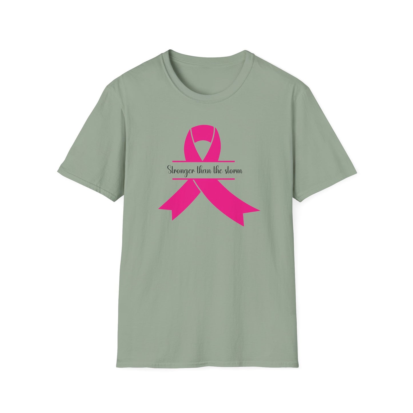 Stronger Than the Storm Pink Ribbon Unisex T-Shirt - Support and Awareness