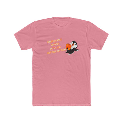 Funny Penguin Unisex Cotton Crew Tee - Perfect for Casual Wear & Gifts