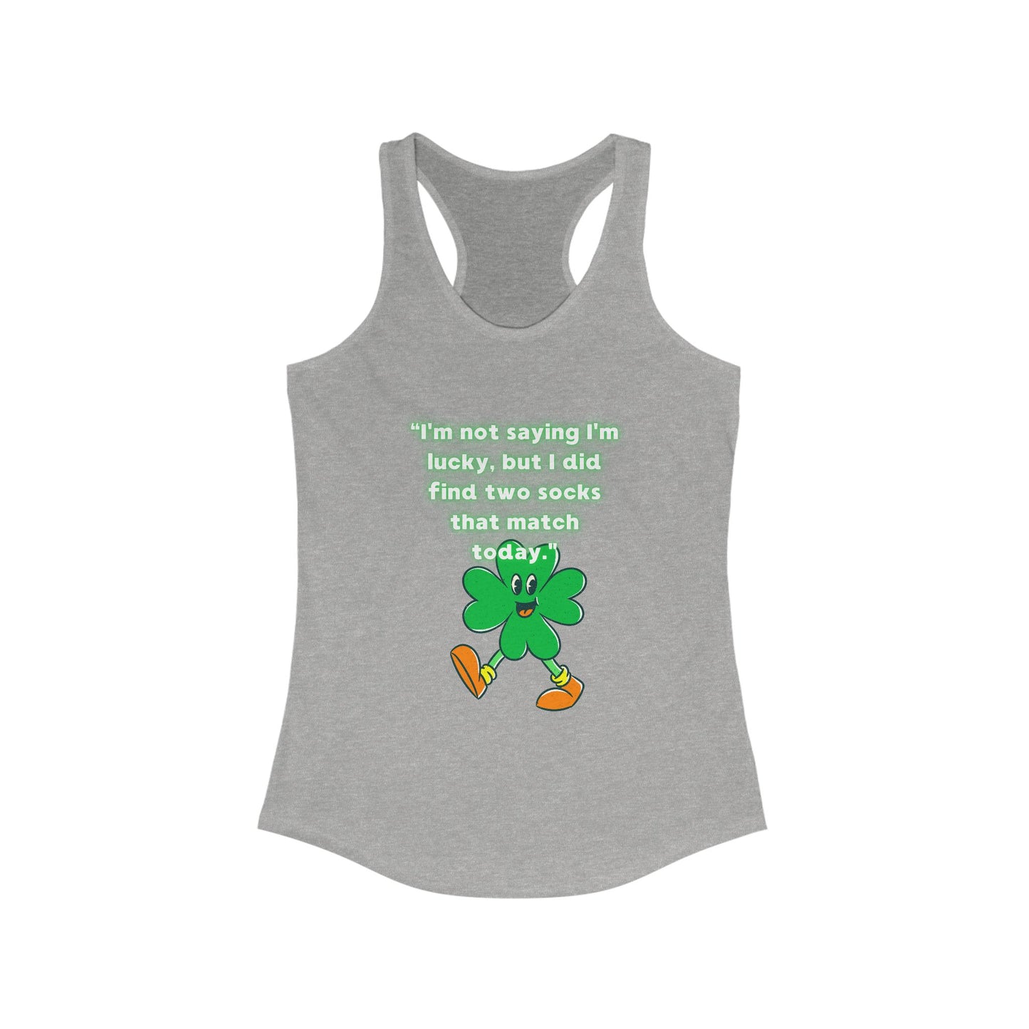 Lucky Clover Humor Racerback Tank for Women