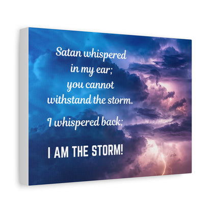 Inspirational Canvas Wall Art - I Am The Storm - Motivational Home Decor