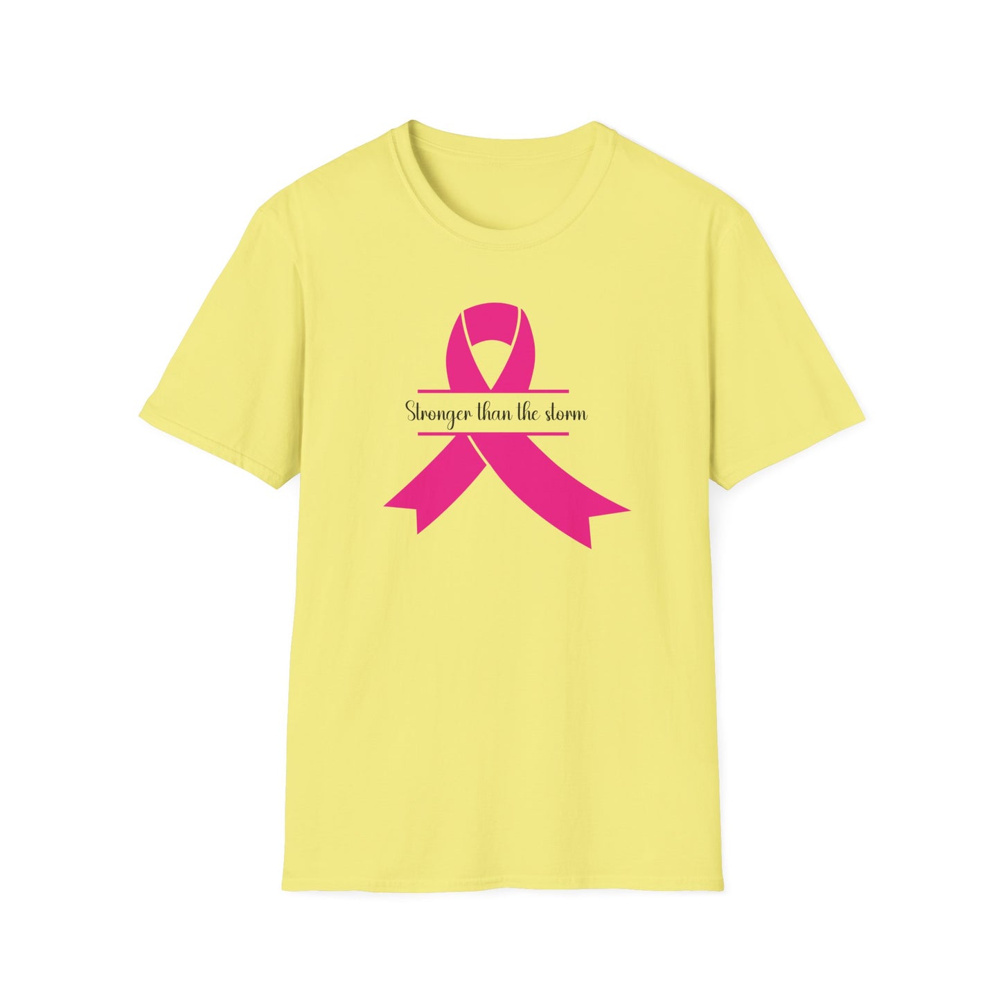 Stronger Than the Storm Pink Ribbon Unisex T-Shirt - Support and Awareness