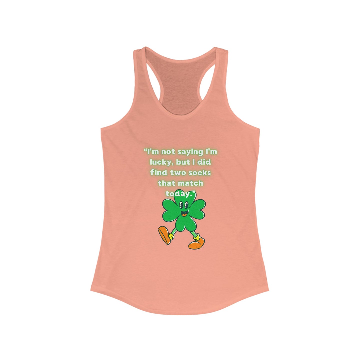 Lucky Clover Humor Racerback Tank for Women