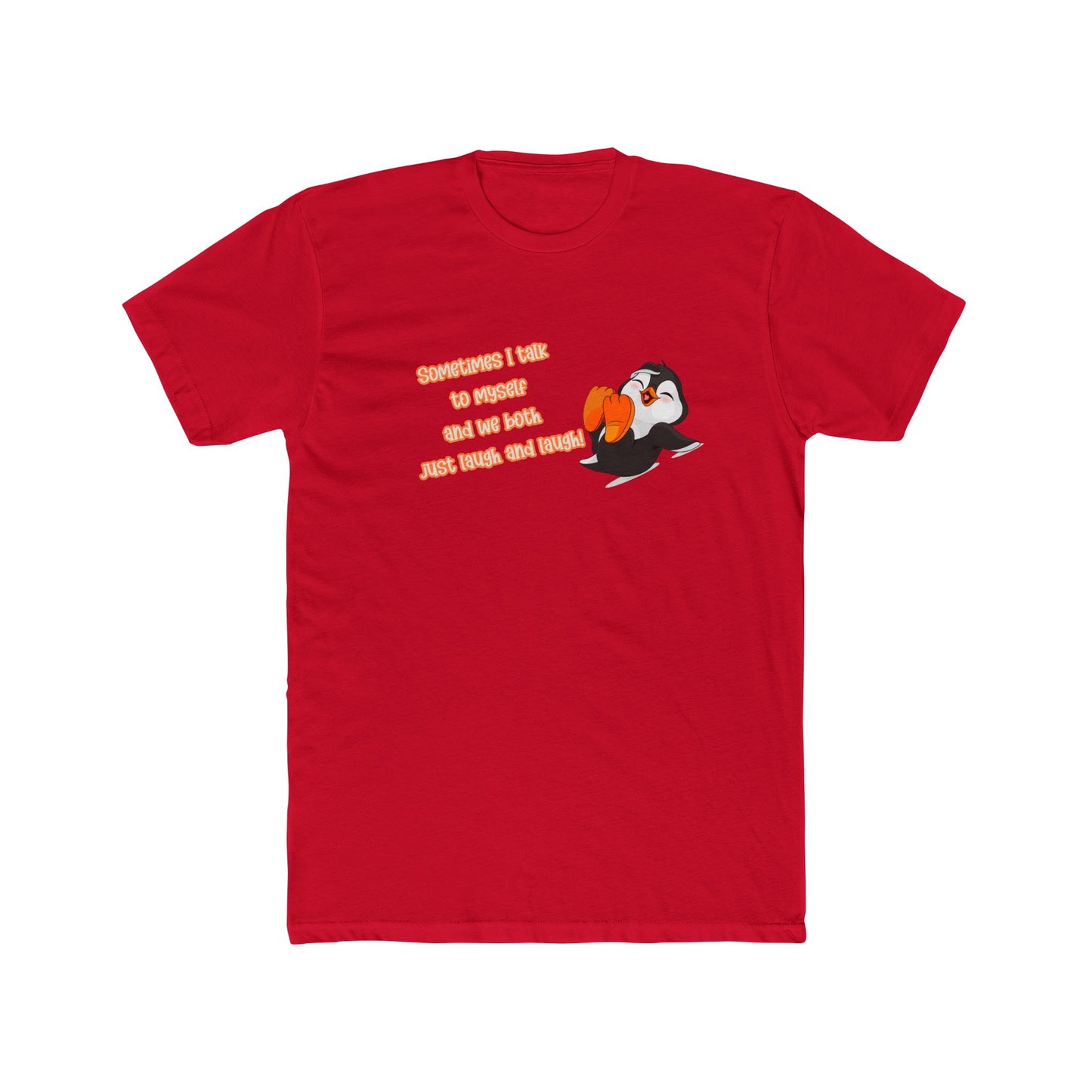 Funny Penguin Unisex Cotton Crew Tee - Perfect for Casual Wear & Gifts