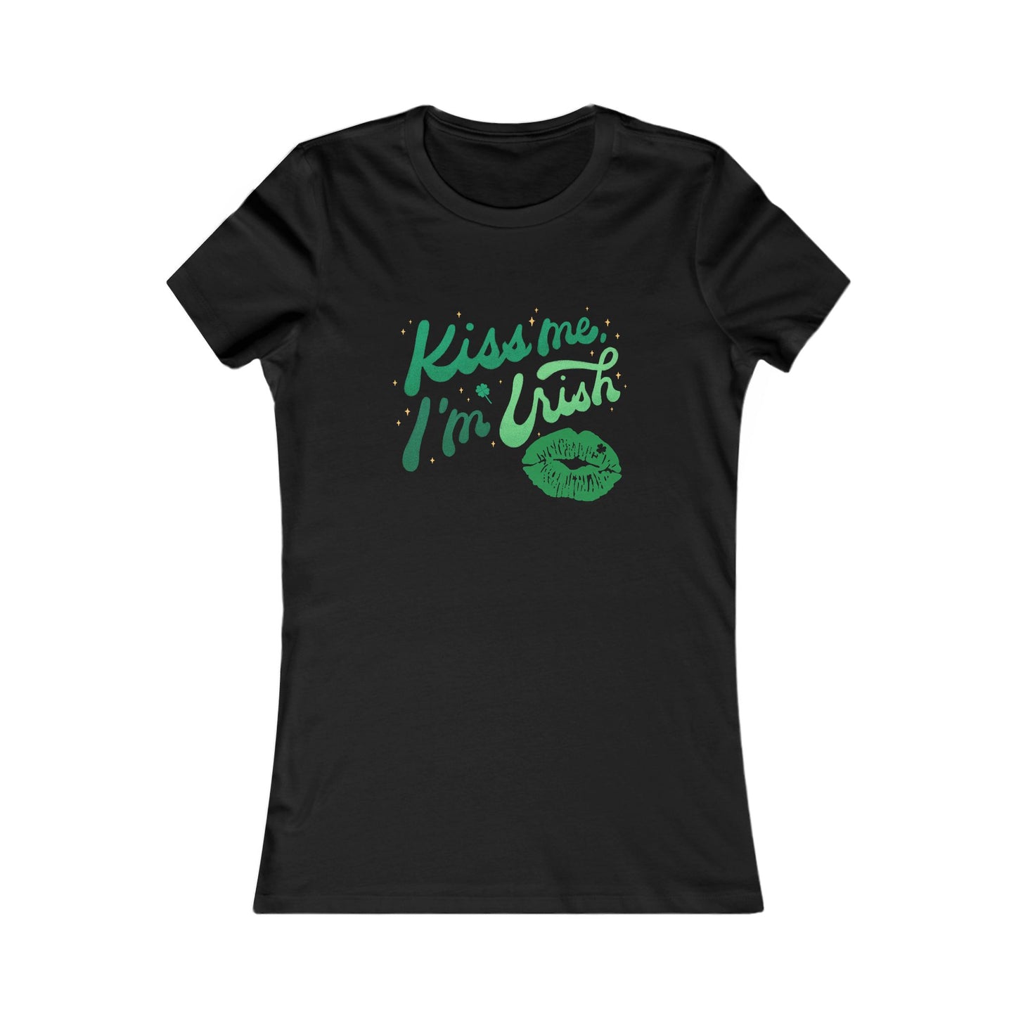 Kiss Me I'm Irish Women's Favorite Tee - St. Patrick's Day Celebration Shirt