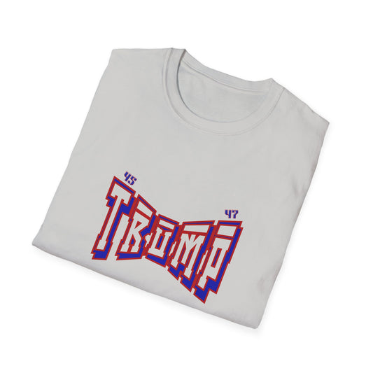 Unisex Softstyle T-Shirt - Bold 'TRUMP' Graphic Tee for Political Enthusiasts