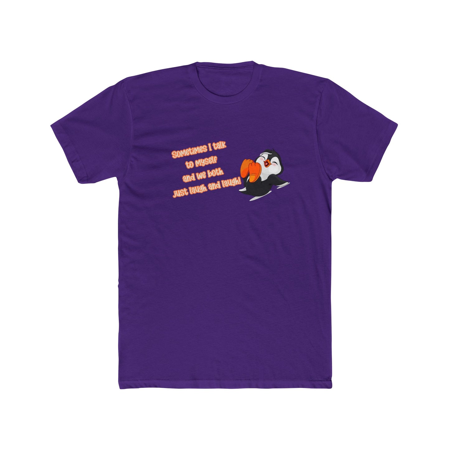 Funny Penguin Unisex Cotton Crew Tee - Perfect for Casual Wear & Gifts