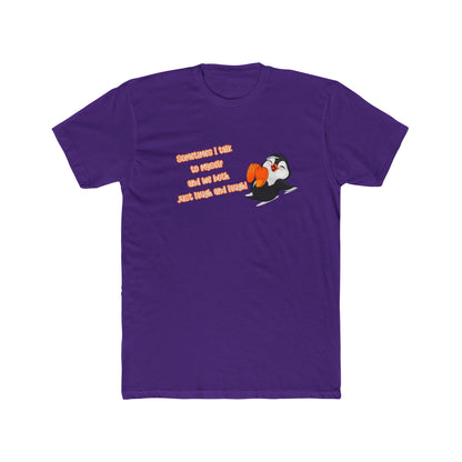 Funny Penguin Unisex Cotton Crew Tee - Perfect for Casual Wear & Gifts